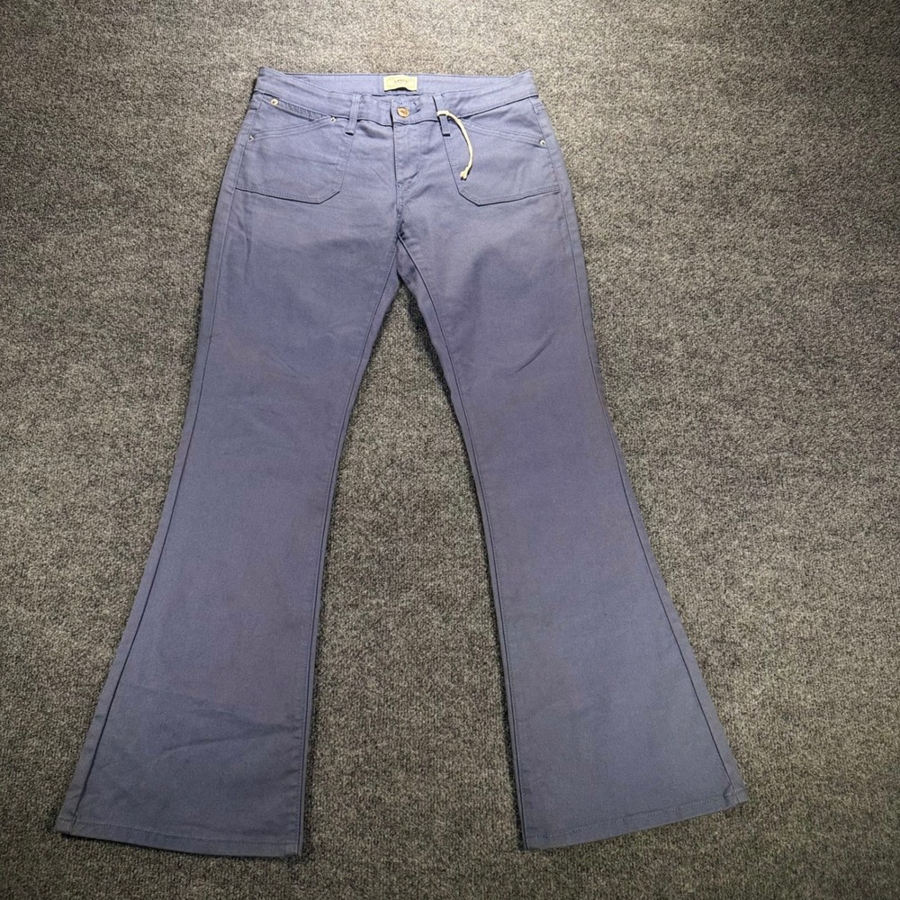 Levi's Flare Leg Pants Low Rise Patch Pocket Blue Gray Trousers 31x32 Womens
